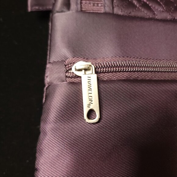 Travelon Quilted Anti-Theft Crossbody Bag | Zipper Locks + Cut-Proof Strap - Picture 6 of 15